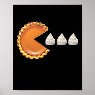 Affiche Chemise drôle de jour de Thanksgiving pour tarte à
