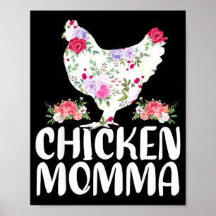 Affiche Chemise drôle de maman poule pour femmes fête des