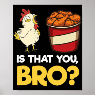 Affiche Chemise drôle de mème de nugget de poulet La nourr