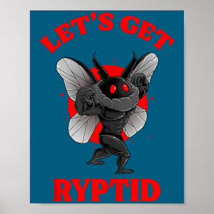 Affiche Chemise drôle de Mothman de gym Cryptide Allons no