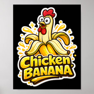 Affiche Chemise drôle de Nana poulet T Shirt humour hommes
