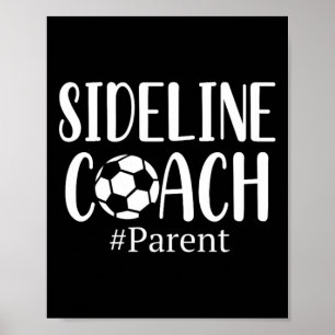 Affiche Chemise drôle de parent d'entraîneur de côté pour