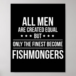 Affiche Chemise drôle de poissonnerie_ Cadeau de travail &