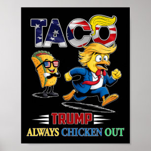 Affiche Chemise drôle de taco Trump dégonfle toujours pour