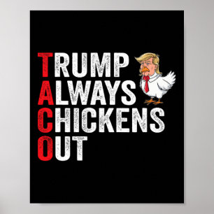 Affiche Chemise drôle de taco Trump Tee Trump Toujours des