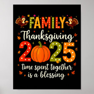 Affiche Chemise drôle de Thanksgiving en famille 2025 - Ci