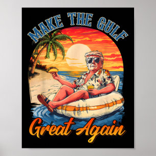 Affiche Chemise drôle de Trump Rendre le Golfe grand Trump