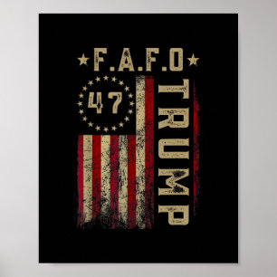 Affiche Chemise drôle Fafo Trump Président 47 Trump Fafo A