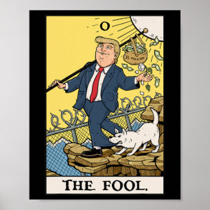 Affiche Chemise drôle Trump le fou carte de tarot drôle An