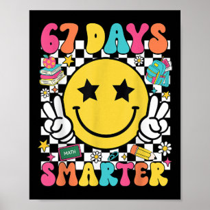 Affiche Chemise du 67e jour d'école 67 jours plus intellig