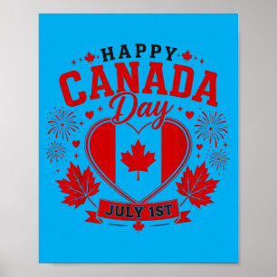 Affiche Chemise du drapeau canadien femmes hommes enfants
