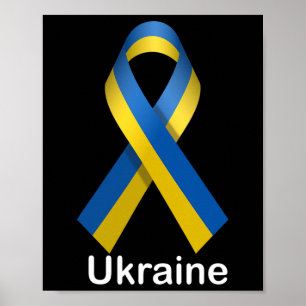 Affiche Chemise du drapeau ukrainien aux couleurs national