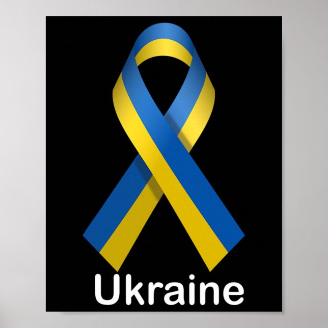 Affiche Chemise du drapeau ukrainien aux couleurs national (Devant)