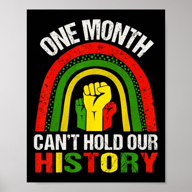 Affiche Chemise du Mois de l'Histoire des Noirs Un Mois Ne (Devant)