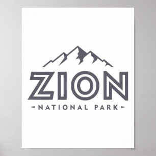 Affiche Chemise du Parc National de Zion Utah Montagne Fem