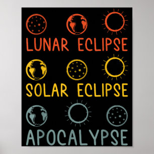 Affiche Chemise Éclipse Lunaire Solaire Apocalypse Céleste