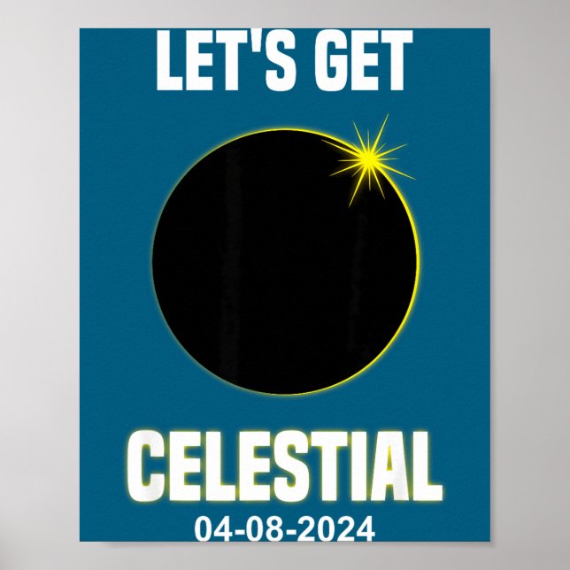 Affiche Chemise Éclipse Solaire Céleste Éclipse Solaire To (Devant)