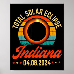 Affiche Chemise Éclipse Solaire Indiana Éclipse Totale