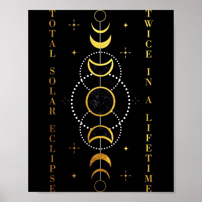 Affiche Chemise Éclipse Solaire Totale Deux Fois Dans Une  (Devant)