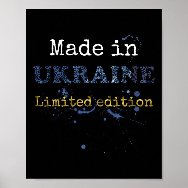 Affiche Chemise Fabriquée En Ukraine Édition Limitée - Vin (Devant)