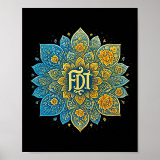 Affiche Chemise féministe pro-démocratie avec design manda