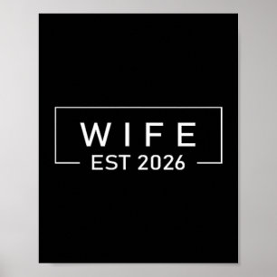 Affiche Chemise Femme 2026 Juste Mariée Lune de Miel Maria