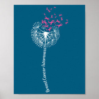 Affiche Chemise Fleur Rose de Sensibilisation au Cancer du
