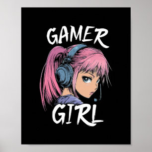 Affiche Chemise Gamer Girl pour filles adolescentes femmes