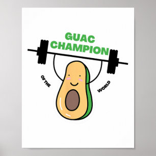 Affiche Chemise Guacamole Drôle Pour Les Champions De Fête