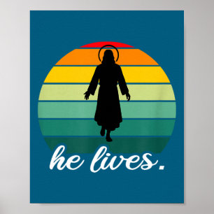 Affiche Chemise Il vit Jésus-Christ Résurrection