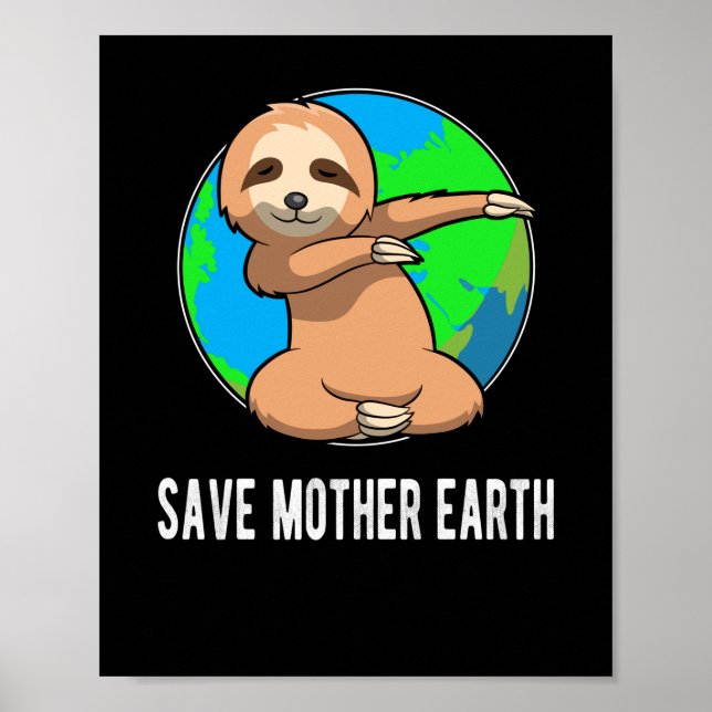 Affiche Chemise jour des terres - Save Mother Earth Dabbin (Devant)