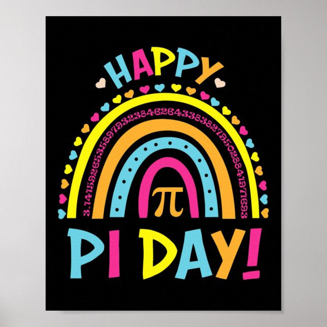 Affiche Chemise Jour Pi Spiral Pi Math Enseignant 3 14 Leo (Devant)