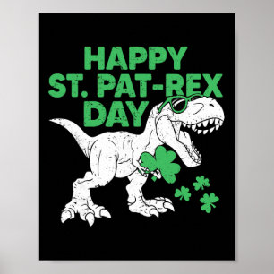 Affiche Chemise Joyeuse St Pat Rex Jour St Patricks Dinosa