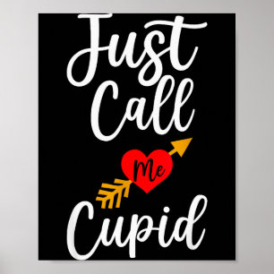 Affiche Chemise Juste Appelez-Moi Cupidon Cœur Flèche Sain