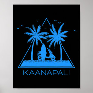 Affiche Chemise Kaanapali Plage Kaanapali Maui Hawaï Vacan