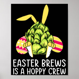 Affiche Chemise Lapin de Pâques Buveur de Bière
