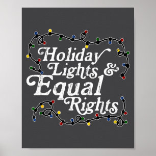 Affiche Chemise Lumières de Fête Égalité des Droits Fémini