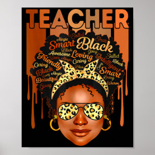 Affiche Chemise Magie Enseignant Noir Histoire Noire