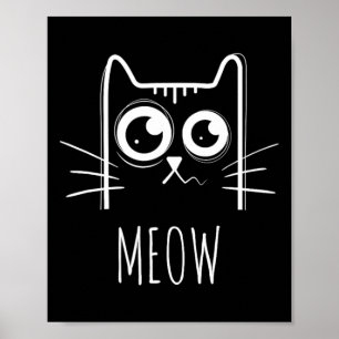 Affiche Chemise Meow Chat Meow Kitty Cute Chats Maman Et C