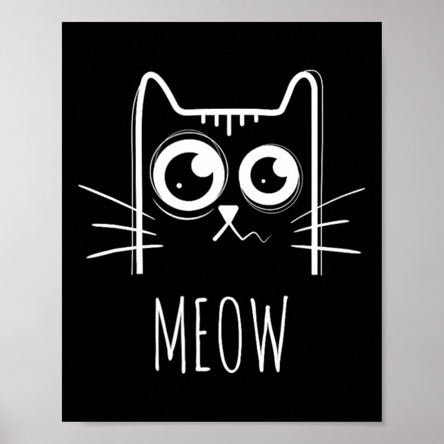 Affiche Chemise Meow Chat Meow Kitty Cute Chats Maman Et C (Devant)