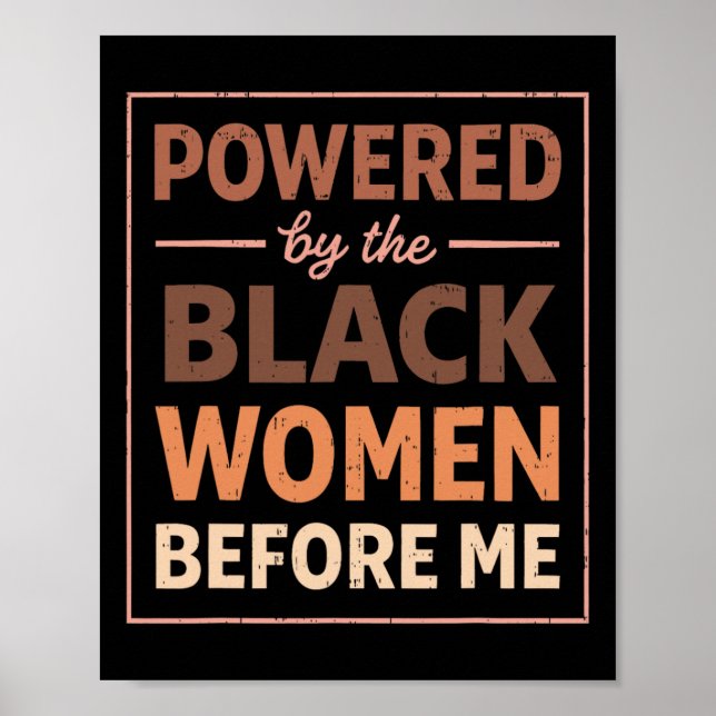 Affiche Chemise Mois de l'histoire des Noirs Femmes Afro F (Devant)