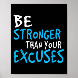Affiche Chemise Motivationnelle_ Être Plus Forte Que Vos E