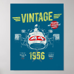 Affiche Chemise Né 1956 70e Anniversaire Pères