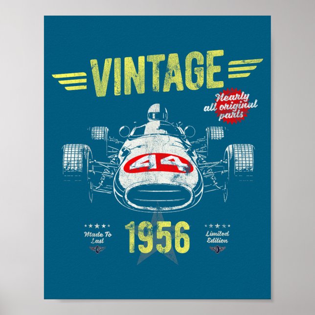 Affiche Chemise Né 1956 70e Anniversaire Pères (Devant)