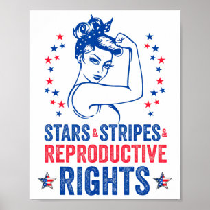 Affiche Chemise patriotique 4 juillet étoiles rayures Repr