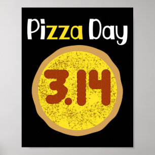 Affiche Chemise Pizza Pi Day Mondial 3.14 Pizza Pi