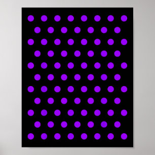 Affiche Chemise Pois violette et blanche