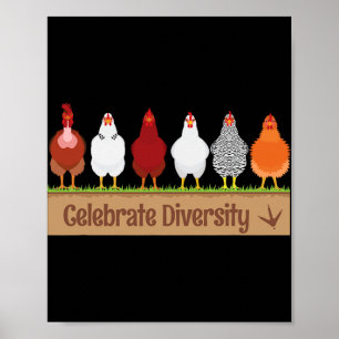 Affiche Chemise pour célébrer la diversité pour les amateu