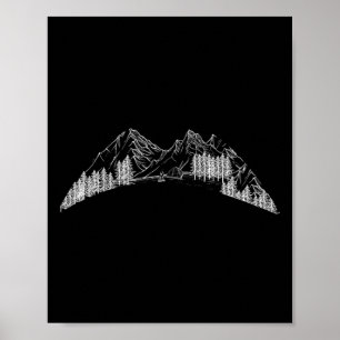 Affiche Chemise pour grimpeur de montagne randonneur amour