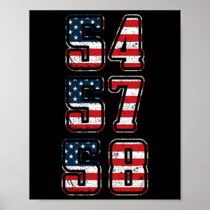 Affiche Chemise présidentielle Trump 54 57 58, troisième p